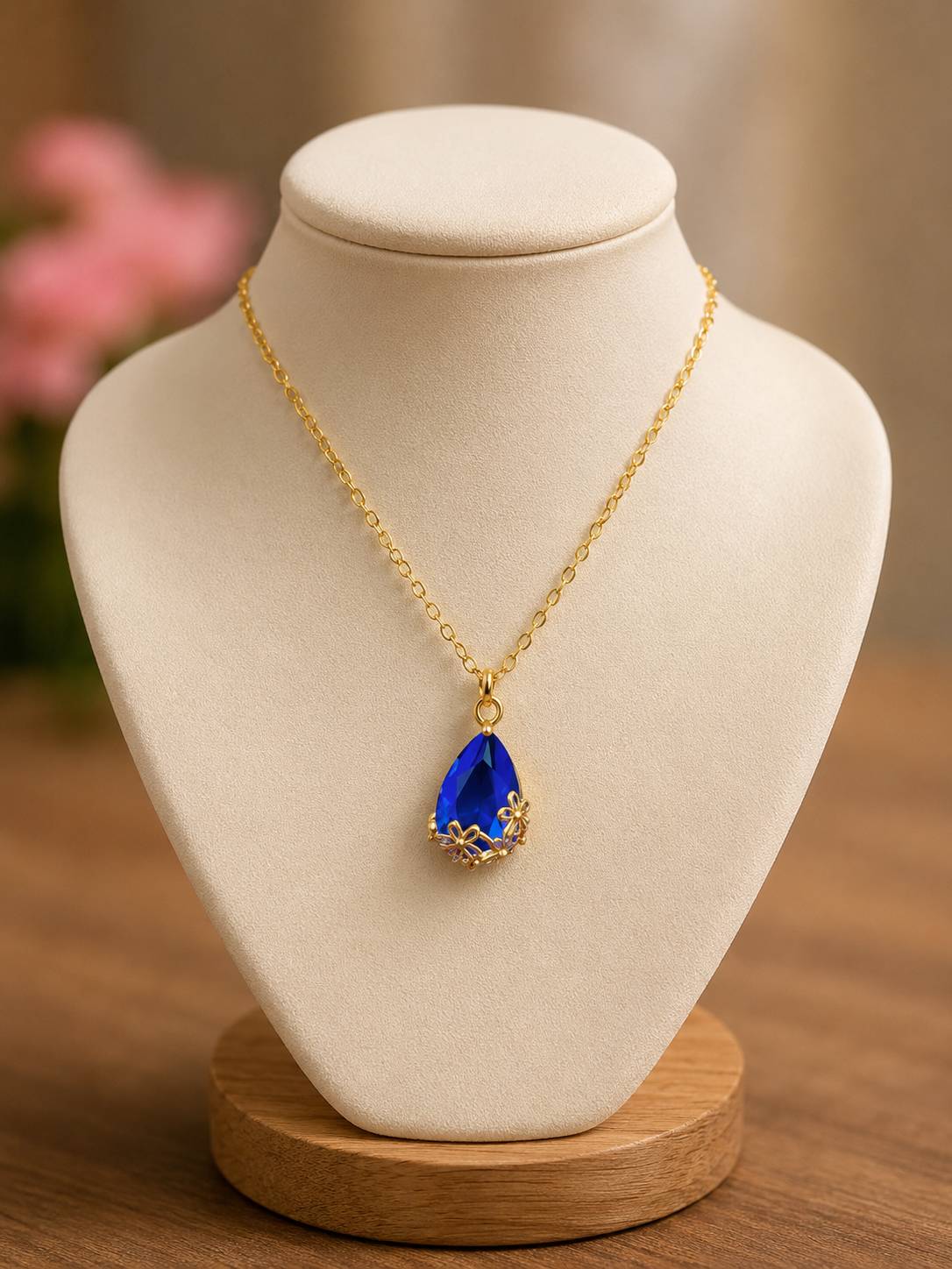 گردن بند اشکی کاربنی💙